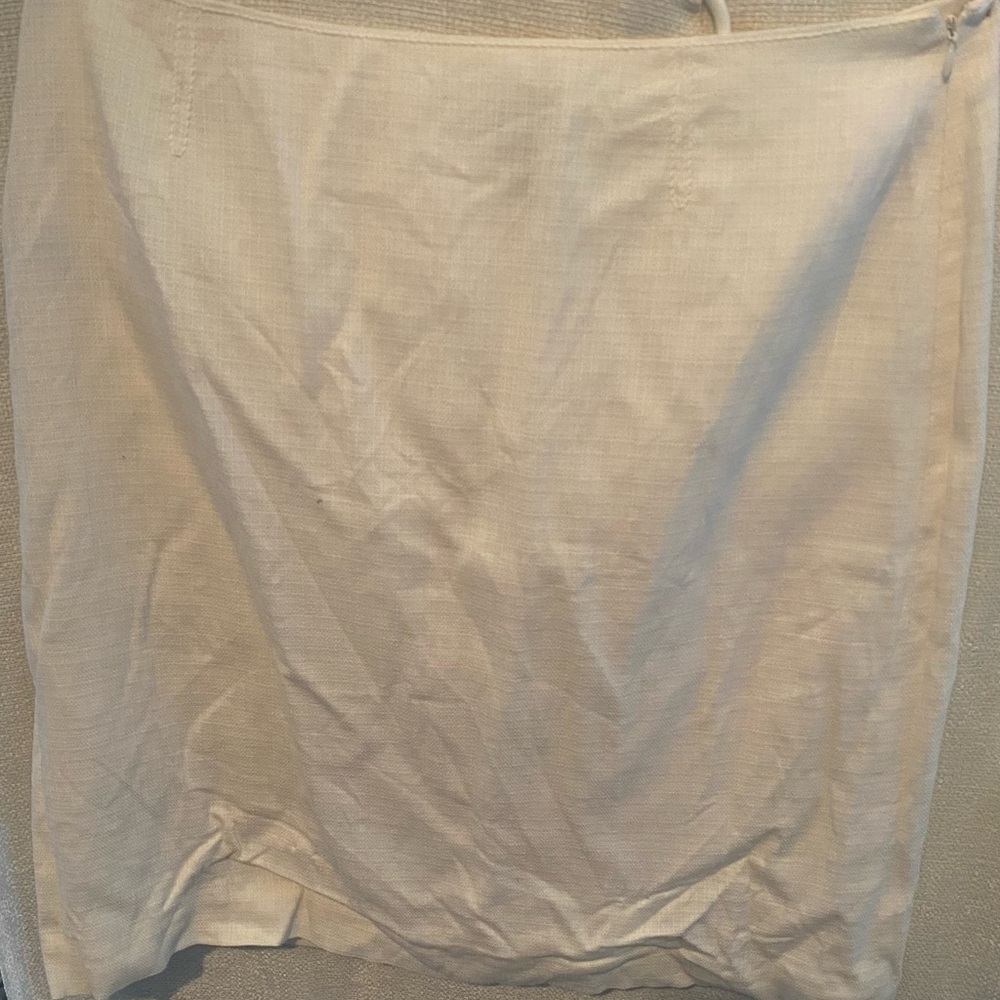 White A line skirt